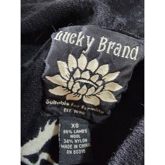 Lucky Brand Lambs Wool Women's Full Zip Hoodie Sweatshirt - XS - Picture 3 of 6